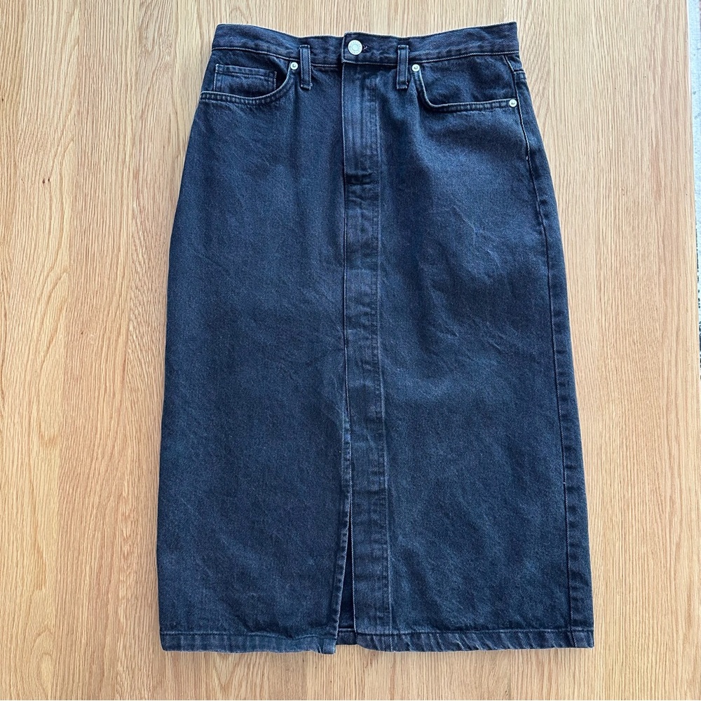 MANGO Denim Midi Skirt
